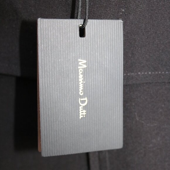 NWT Massimo Dutti Off-The-Shoulder Long Crepe Strapless Feather Dress Size US 4 - Picture 11 of 13